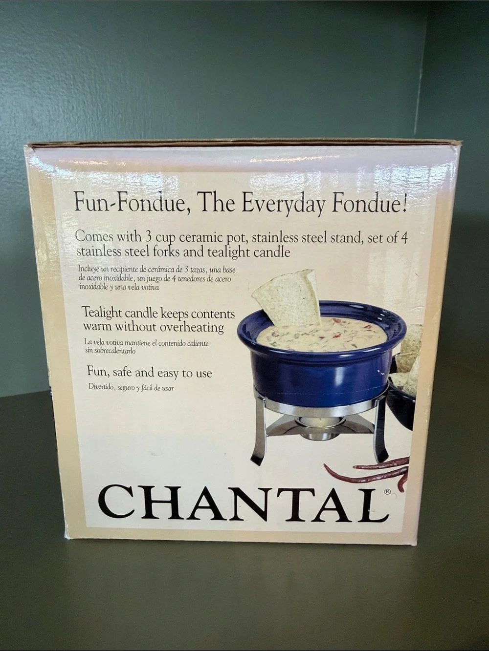 Chantal Fun-Fondue 3 Cup Set - New in Box
